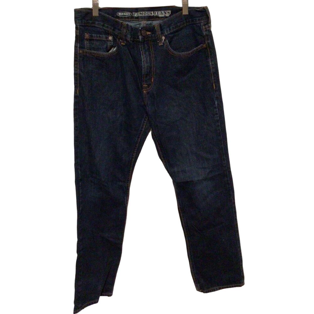 Old Navy Men’s Blue Famous Straight Droit Jeans Size 31x32 Classic Denim Pants